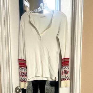 We the Free waffle knit long sleeve size large